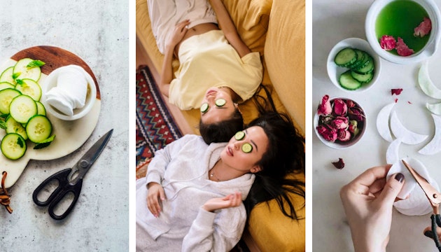 maschera occhi fai da te cetriolo